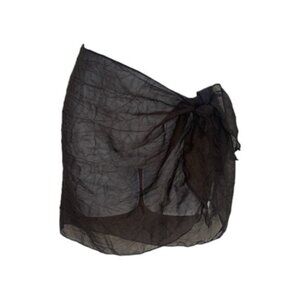 Swimsuit Coverup Brown Sheer Sarong Bikini Bay Chiffon Scarf One Size NWT #5069